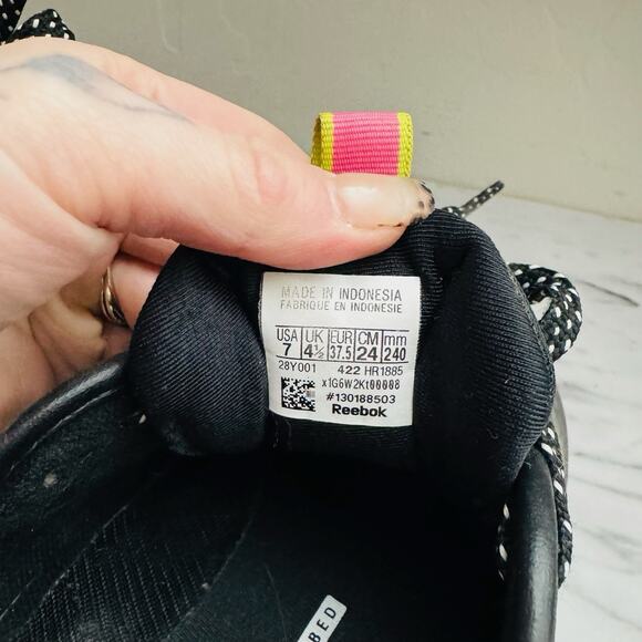 Reebok Zig Dynamica Adventure Black And Pink Running Shoes Women’s Size 7 - Picture 8 of 10